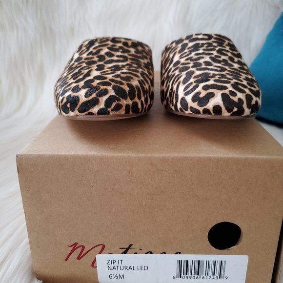 NEW Matisse Zip-It Brown Leopard Print Mules - Picture 5 of 9